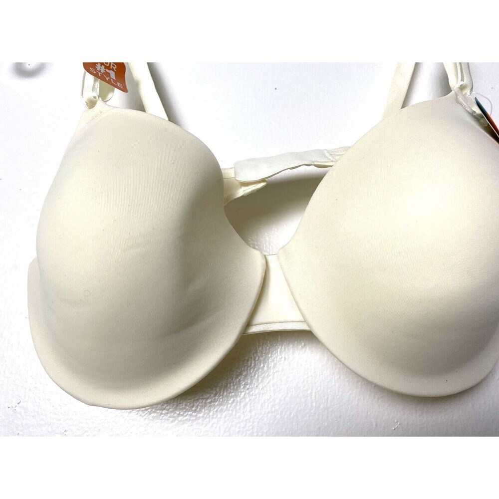 Warner's Bra Size 34C This is Not a Bra Tailored Underwire Contour NWT Ivory - Picture 4 of 10